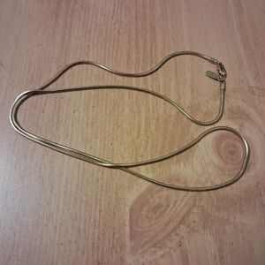 24" 24KT Gold Bonded Snake Chain Necklace